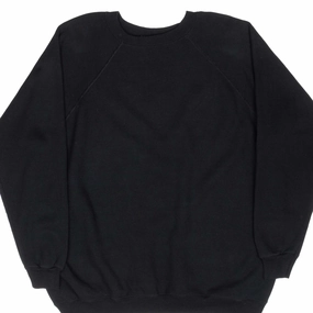 Sporty apparel Timeless Layer VINTAGE HANES BLANK BLACK SWEATSHIRT 1990S 2XL MADE IN USA