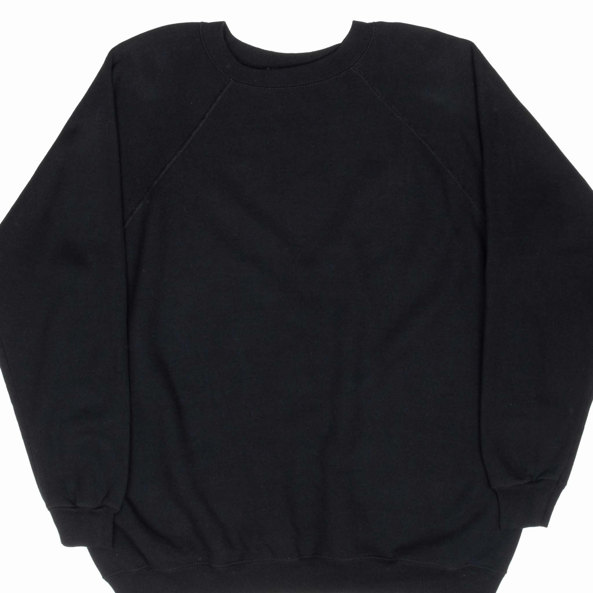 Sporty apparel Timeless Layer VINTAGE HANES BLANK BLACK SWEATSHIRT 1990S 2XL MADE IN USA