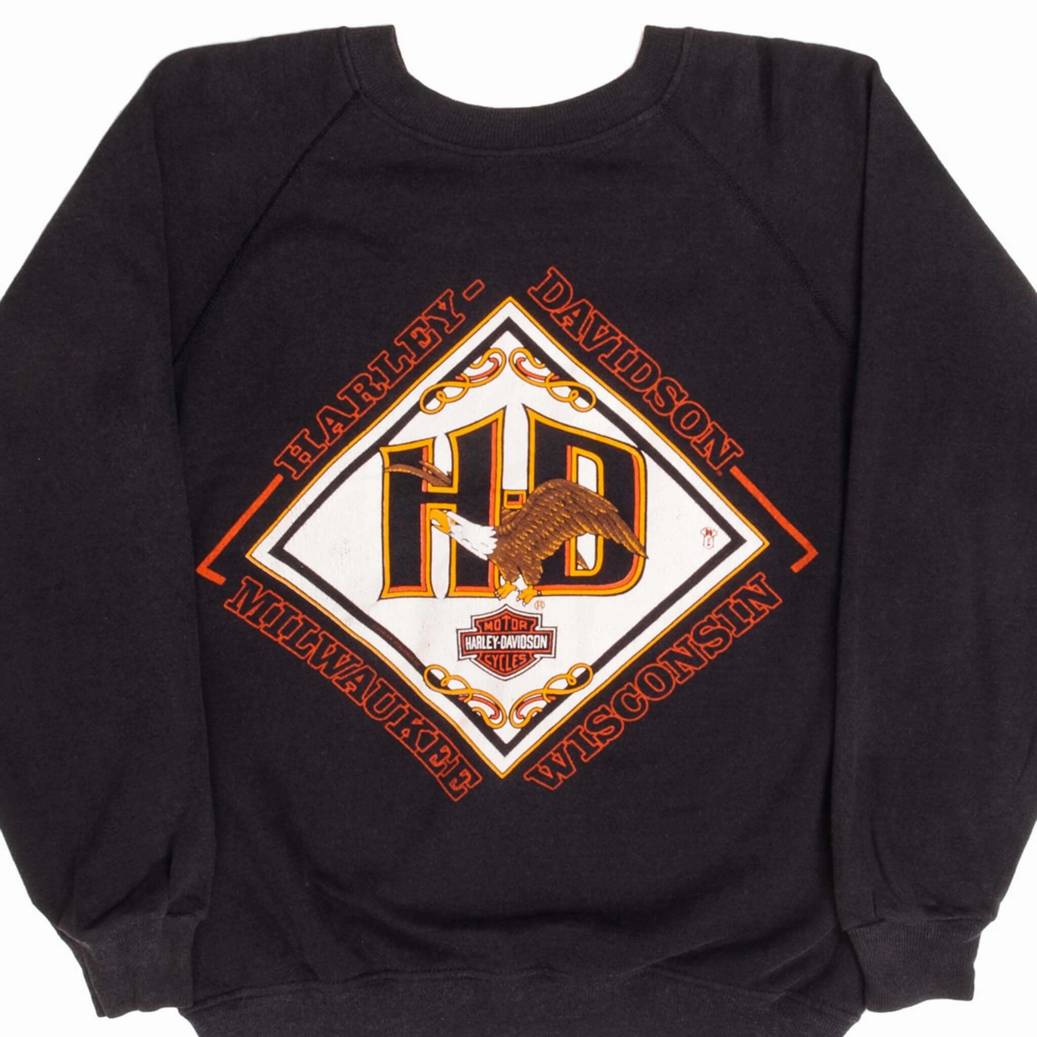 City Cool Dark Shade VINTAGE HARLEY DAVIDSON 1988 SWEATSHIRT SIZE MEDIUM MADE USA
