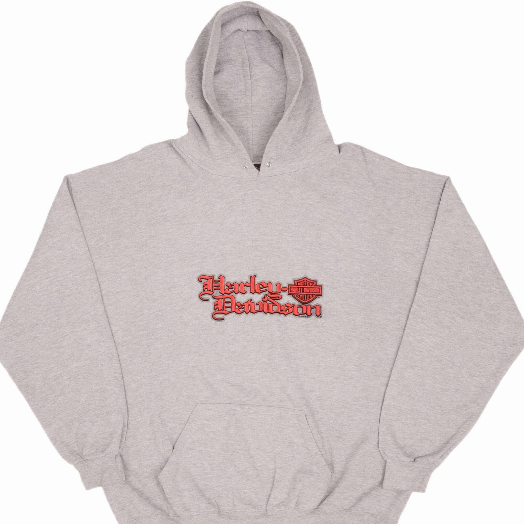 VINTAGE HARLEY DAVIDSON BATTLEFIELD GREY HOODIE SWEATSHIRT 2005 SIZE XL Travel Essential