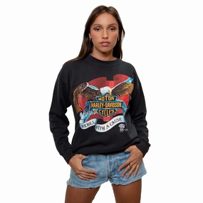 Casual Layer VINTAGE HARLEY DAVIDSON SWEATSHIRT 1987 SIZE LARGE MADE IN USA