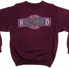 Street Minimal Cold Weather Look VINTAGE HARLEY DAVIDSON SWEATSHIRT 1998 SIZE SMALL MADE IN USA