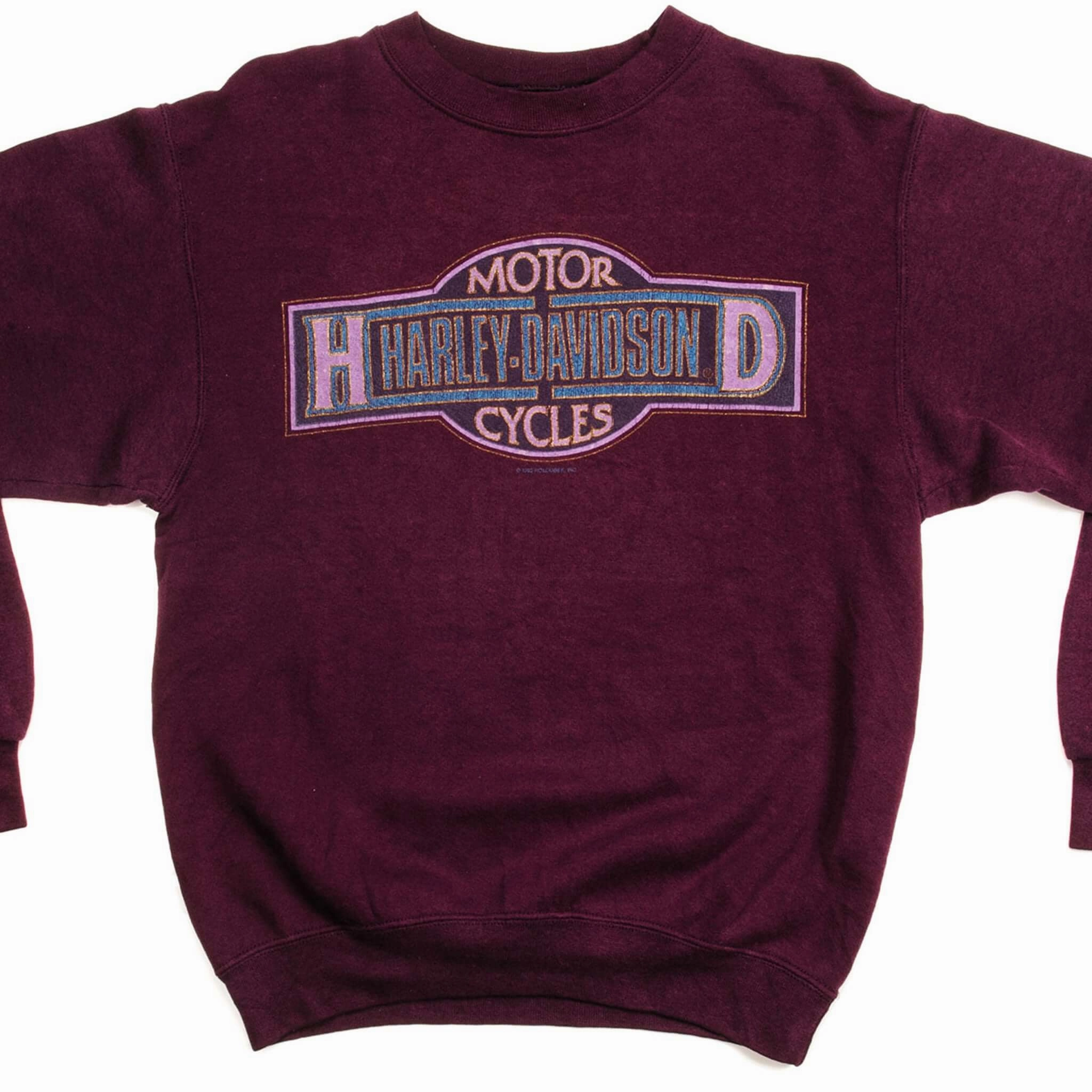 Street Minimal Cold Weather Look VINTAGE HARLEY DAVIDSON SWEATSHIRT 1998 SIZE SMALL MADE IN USA