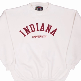 Easy to Carry VINTAGE INDIANA UNIVERSITY IVORY SWEATSHIRT 1990S 2XL MADE IN USA