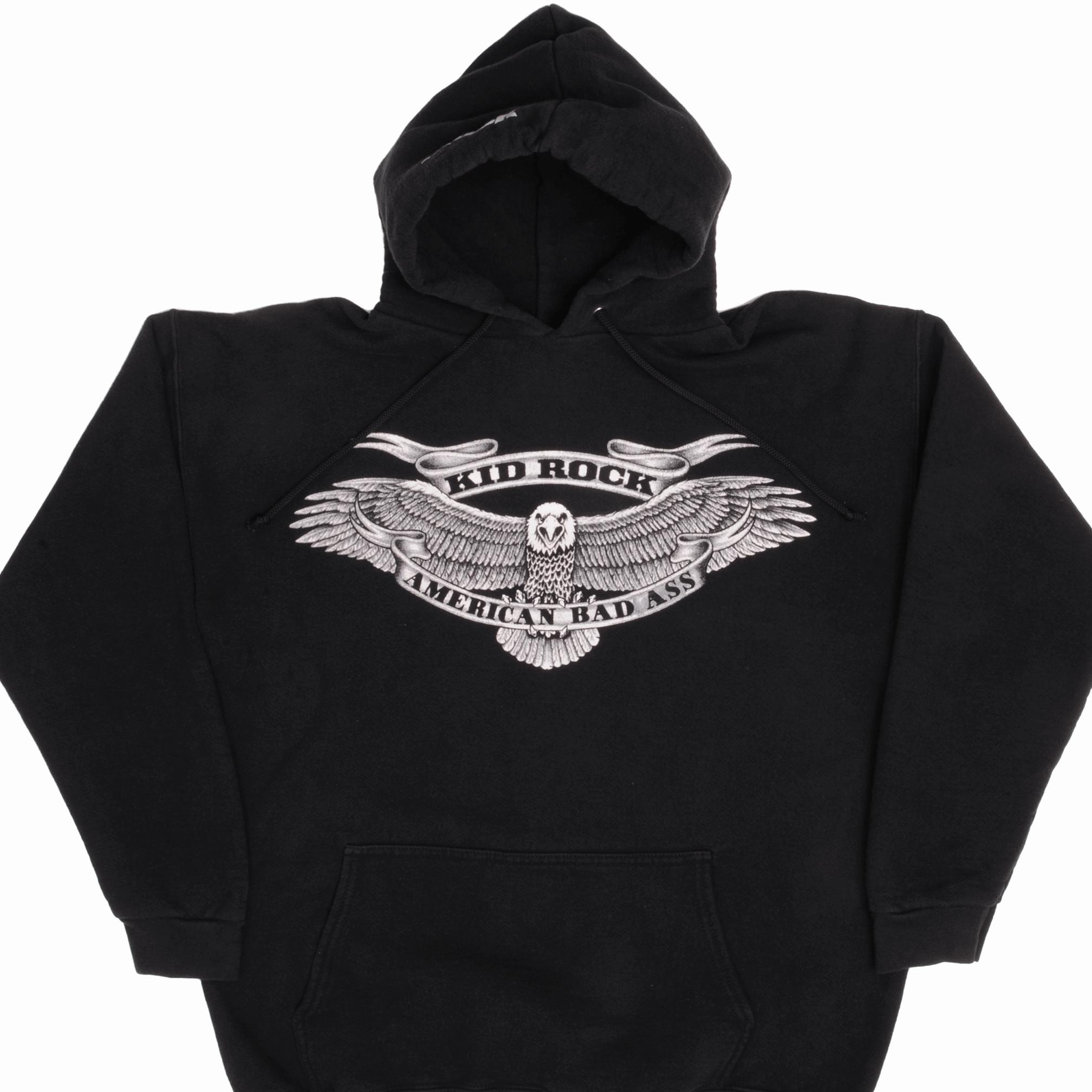 Seasonal Fashion VINTAGE KID ROCK AMERICAN BAD ASS HOODIE SWEATSHIRT 1990S SIZE LARGE
