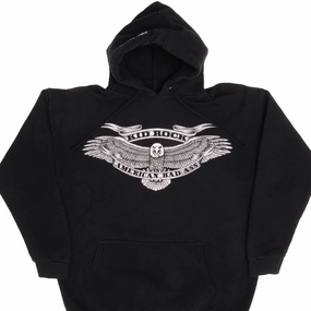 Seasonal Fashion VINTAGE KID ROCK AMERICAN BAD ASS HOODIE SWEATSHIRT 1990S SIZE LARGE