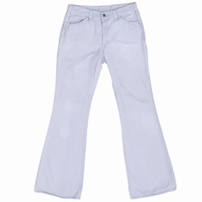 Softened Lining Urban Fit VINTAGE LEE BOTTOM BELL LIGHT BLUE WOMEN JEANS SIZE 30X33 1970S MADE IN USA