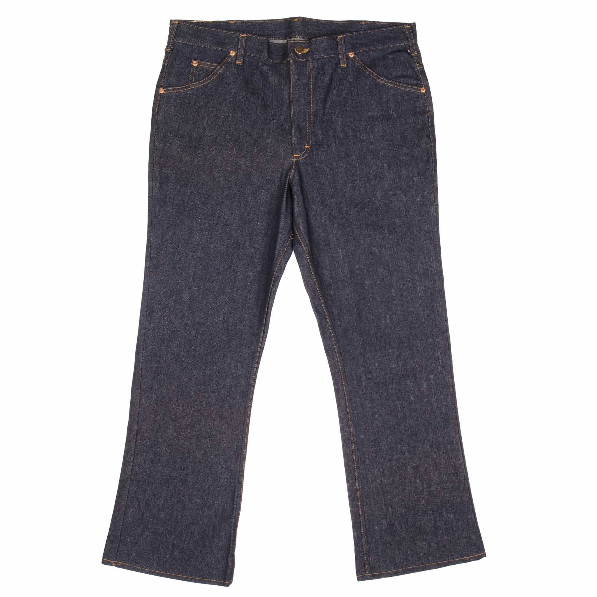 Polished Look VINTAGE LEE RIDERS BOOT CUT FLARE JEANS SIZE 39X30 1970S MADE IN USA DEADSTOCK