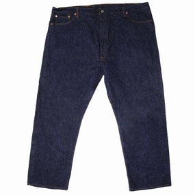 VINTAGE LEVIS 501 DISPLAY JEANS INDIGO 1990S SIZE W48 L31 MADE IN USA Acid Wash Effect