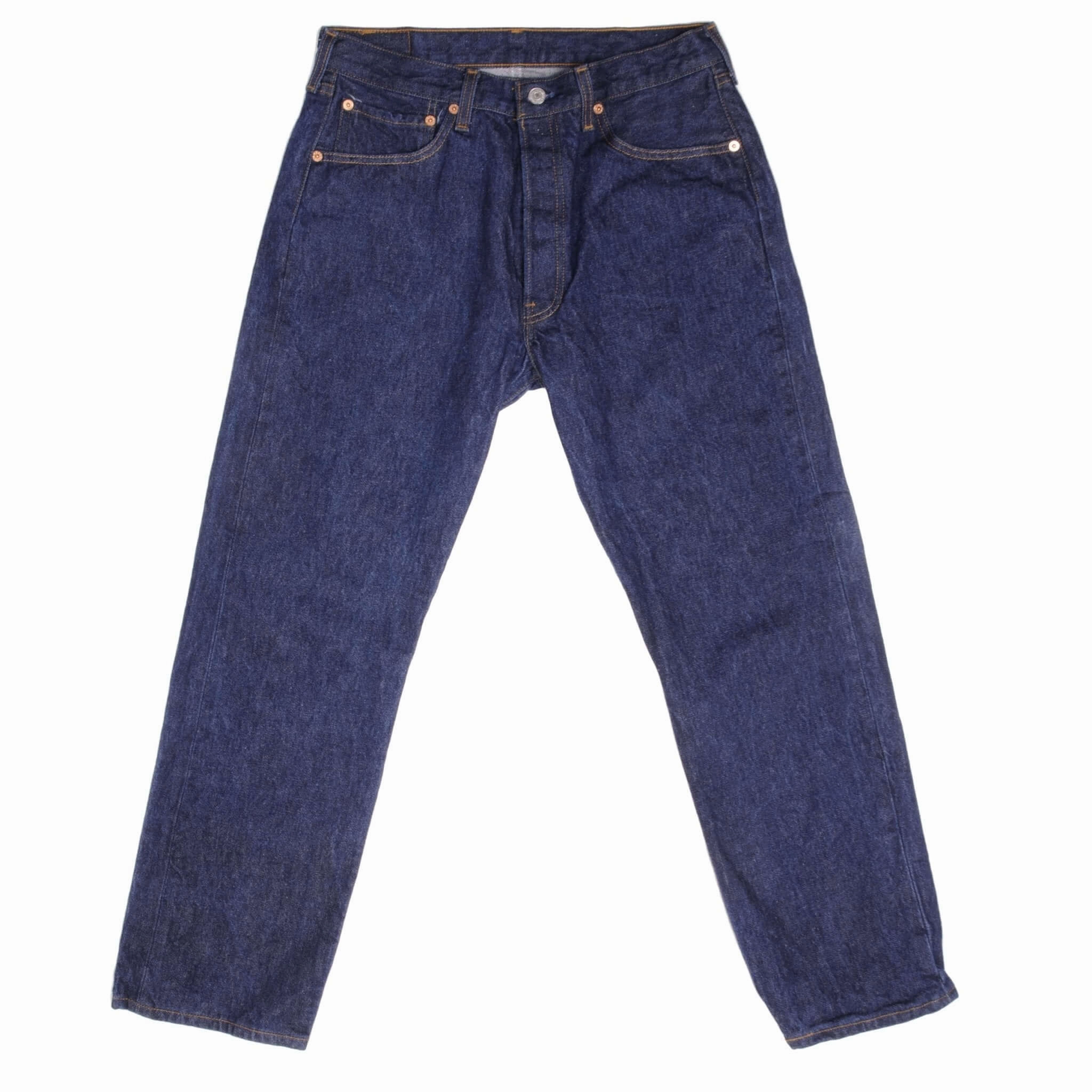 VINTAGE LEVIS 501 EARLY 1990S JEANS INDIGO SIZE W32 L29 MADE IN USA Smart Casual Athlete Fit Non Stretch Denim