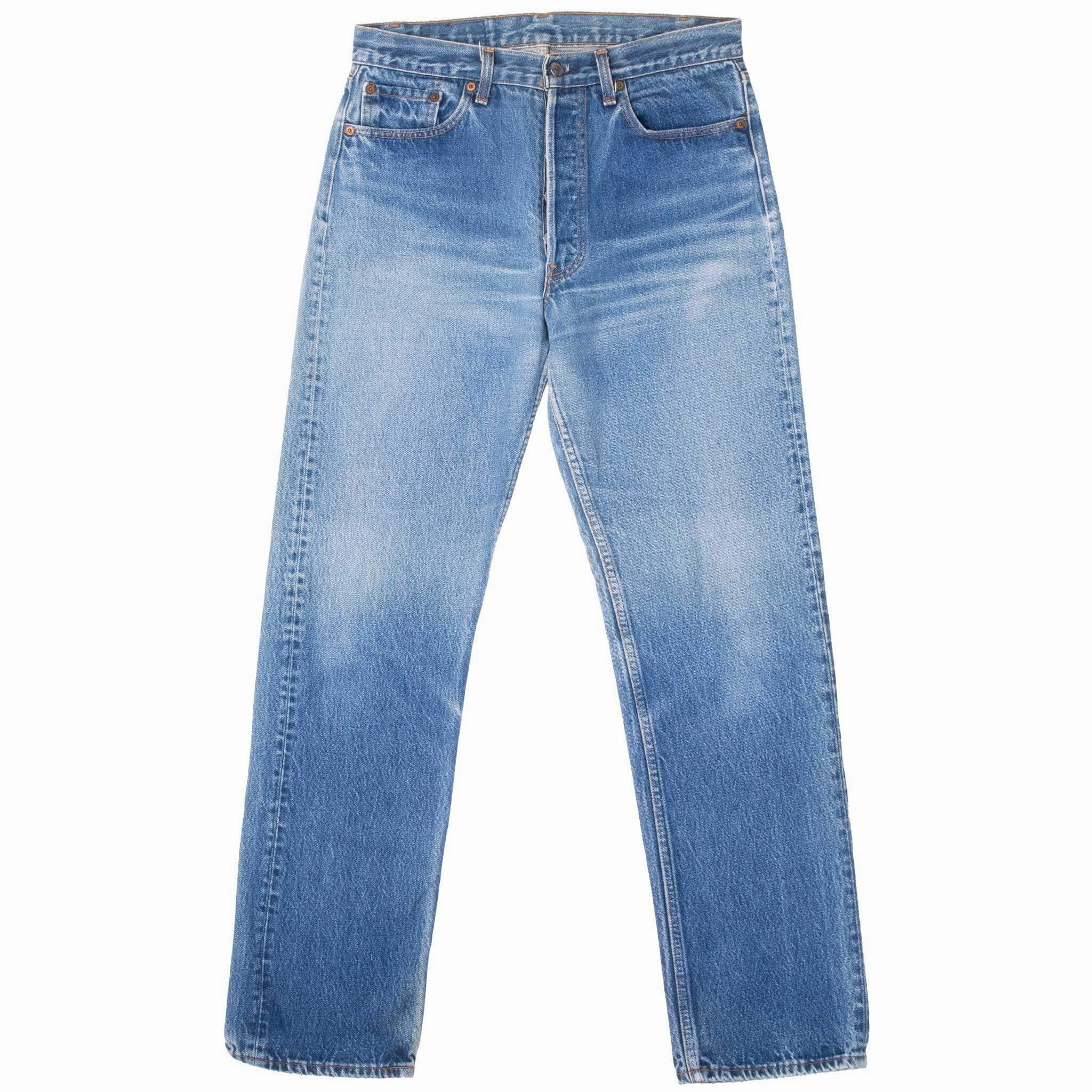 VINTAGE LEVIS 501 INDIGO BLUE JEANS 1980S SIZE 31X31 MADE IN USA Modern Straight Leg Cool And Clean