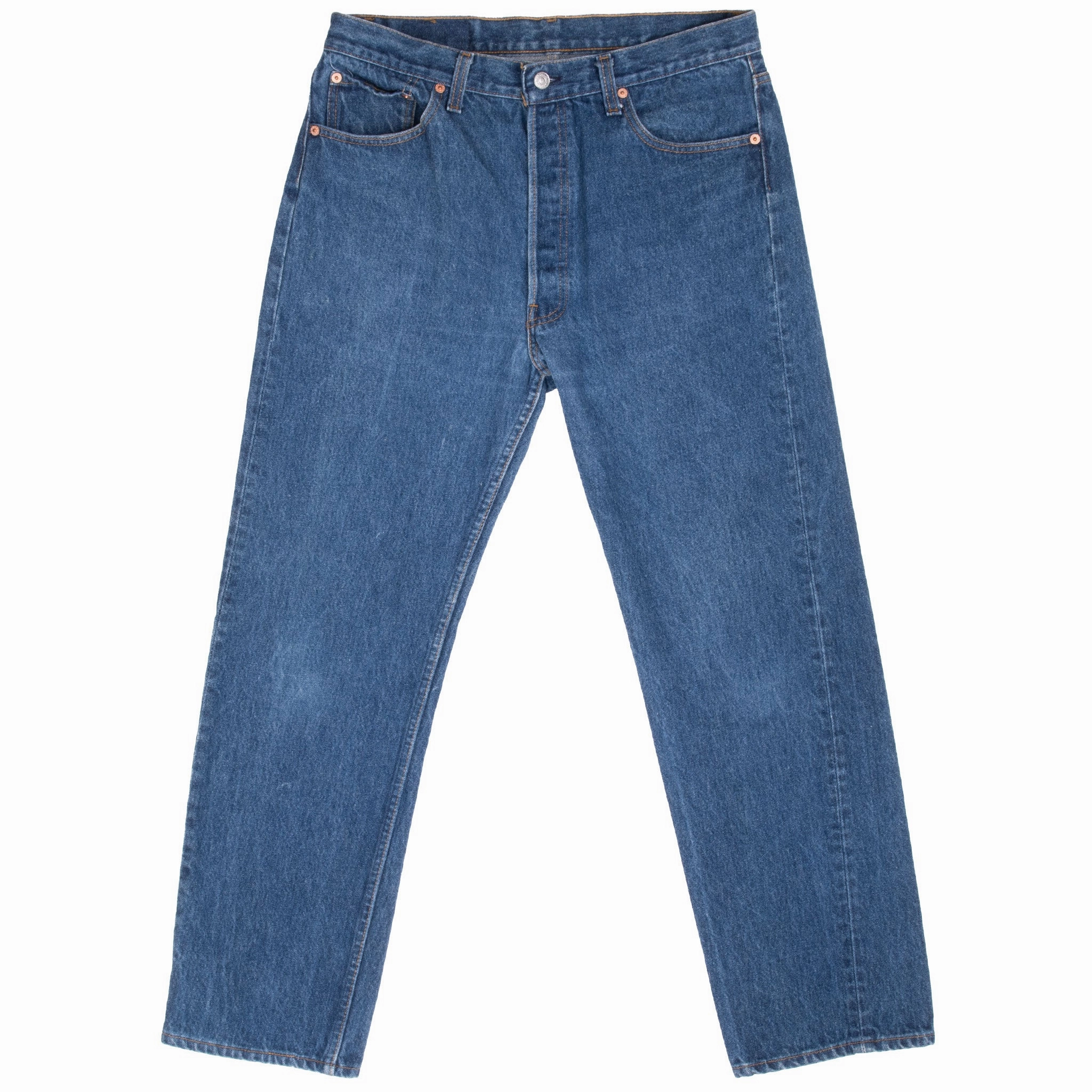 Easy Fashion VINTAGE LEVIS 501 INDIGO BLUE JEANS 1980S SIZE 33X29 MADE IN USA