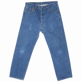 VINTAGE LEVIS 501 INDIGO BLUE JEANS 1980S SIZE 34X29 MADE IN USA Shopping Day High Quality Weekend Style Gym Ready Vibrant Bold