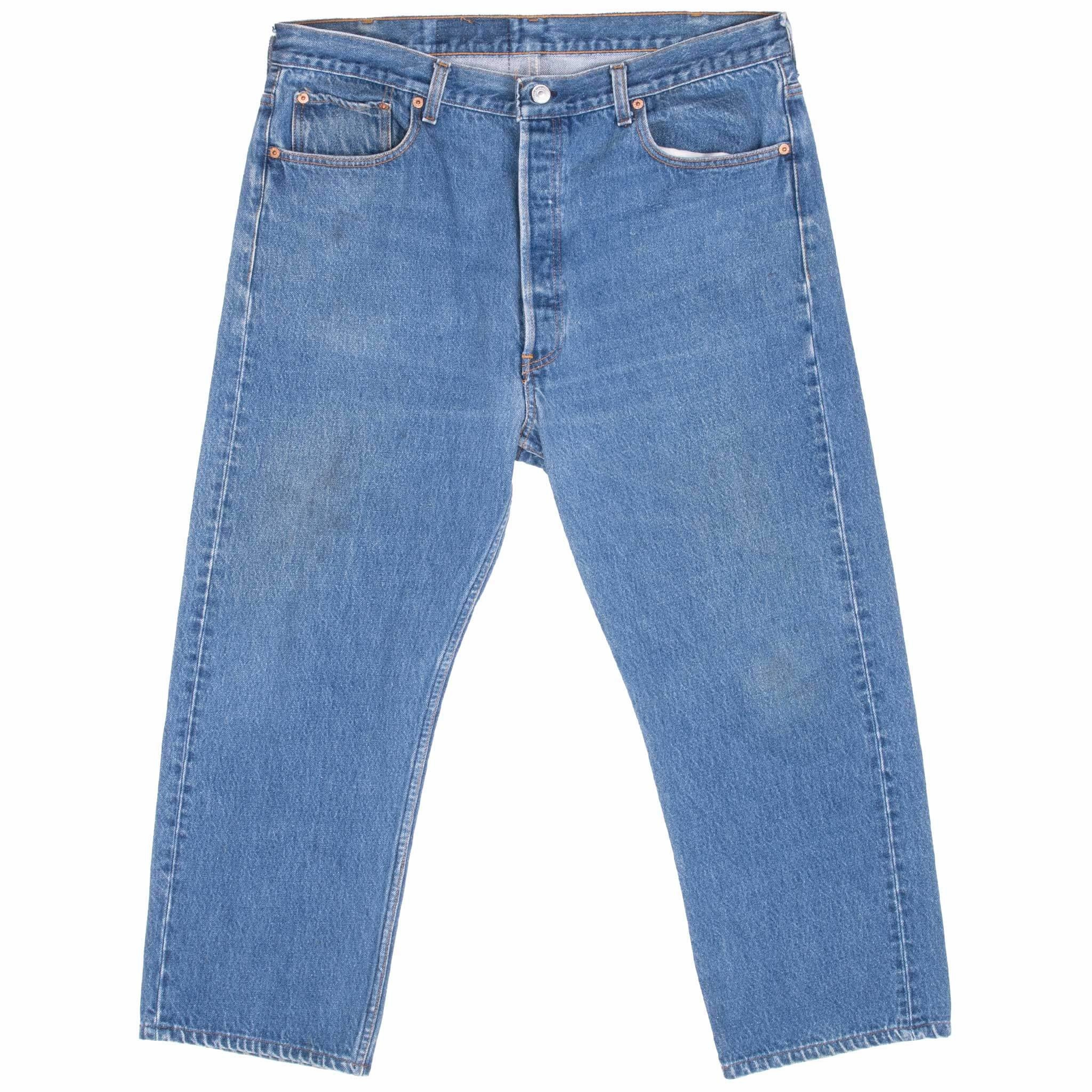 VINTAGE LEVIS 501 INDIGO BLUE JEANS 1980S SIZE 36X24 MADE IN USA Weekend Style Bold Traveler Gear