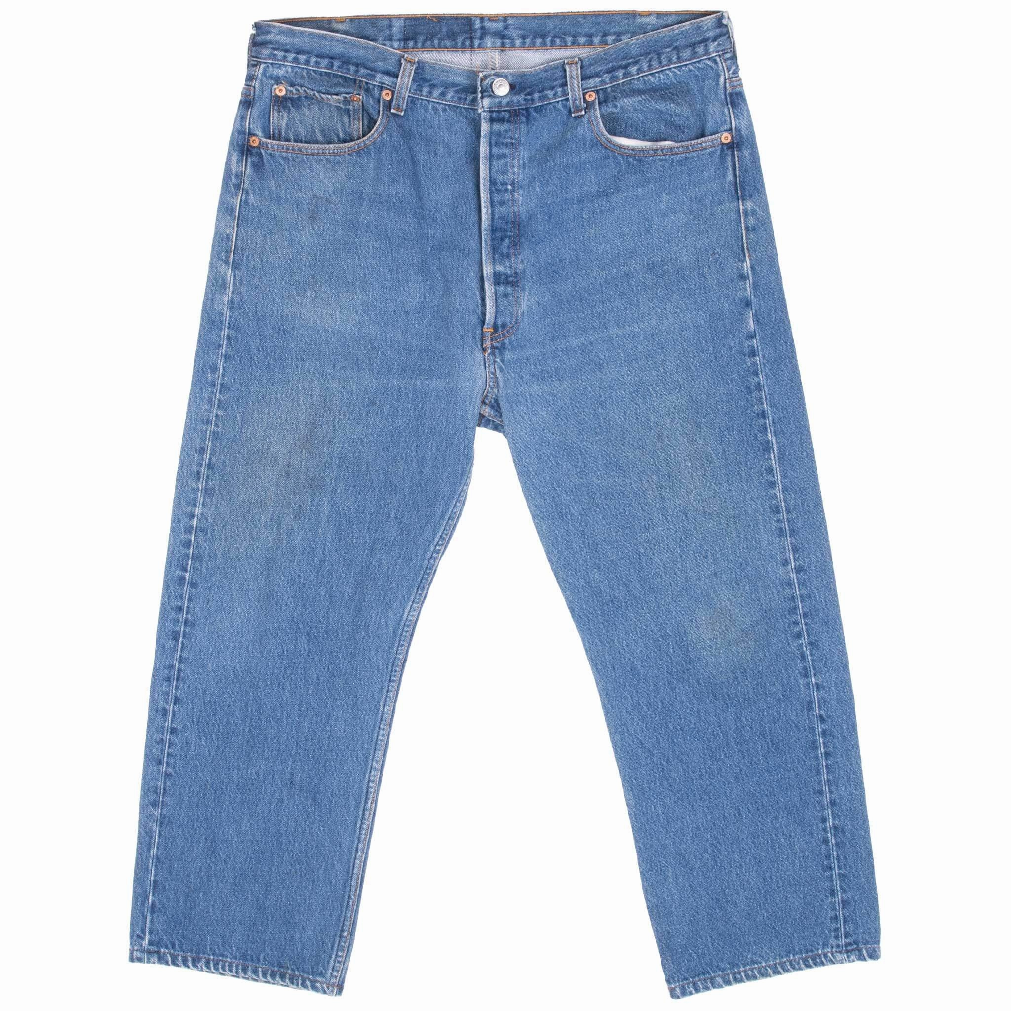 VINTAGE LEVIS 501 INDIGO BLUE JEANS 1980S SIZE 36X24 MADE IN USA Neutral palette