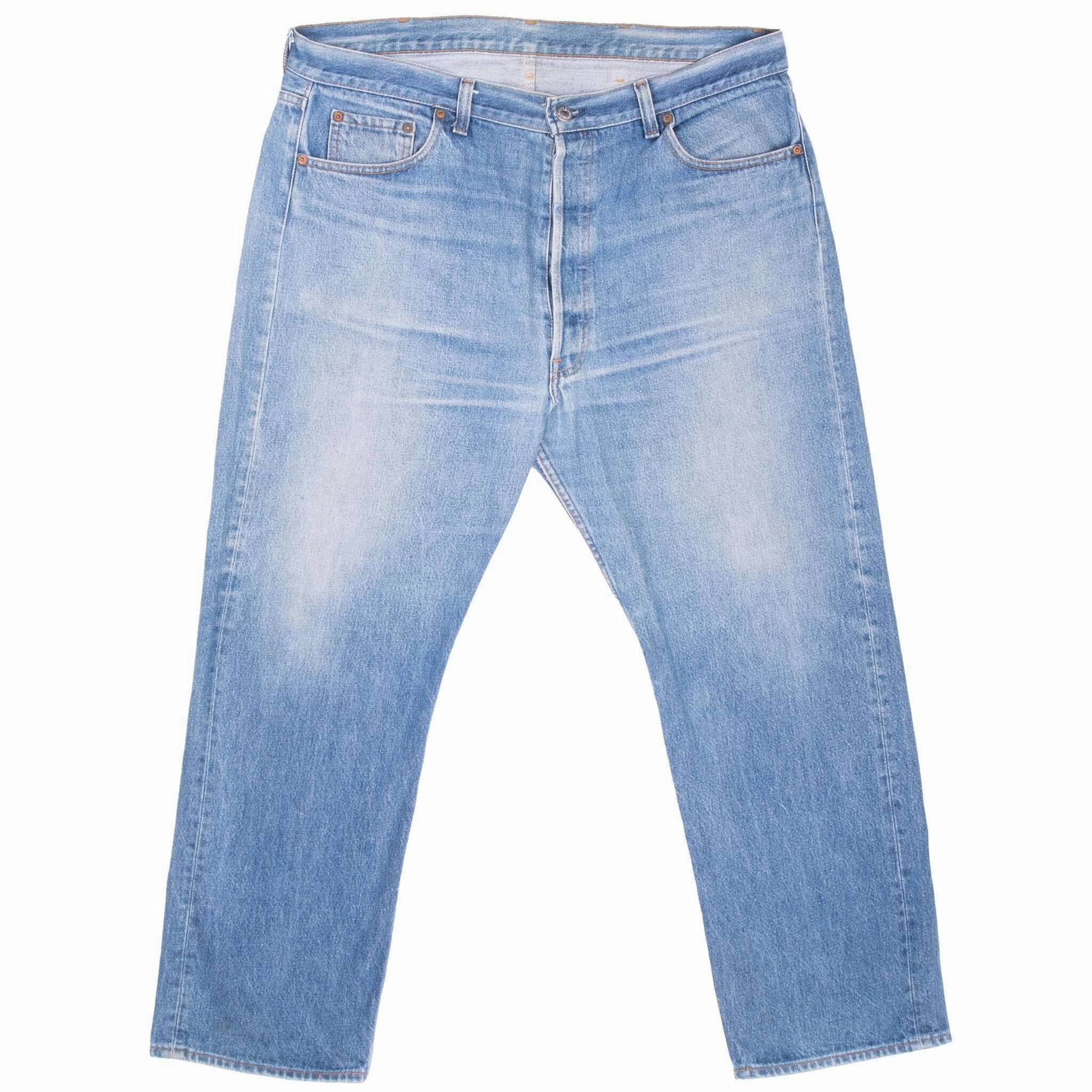 VINTAGE LEVIS 501 INDIGO BLUE JEANS 1980S SIZE 38X27 MADE IN USA Weekend Getaway Stylish