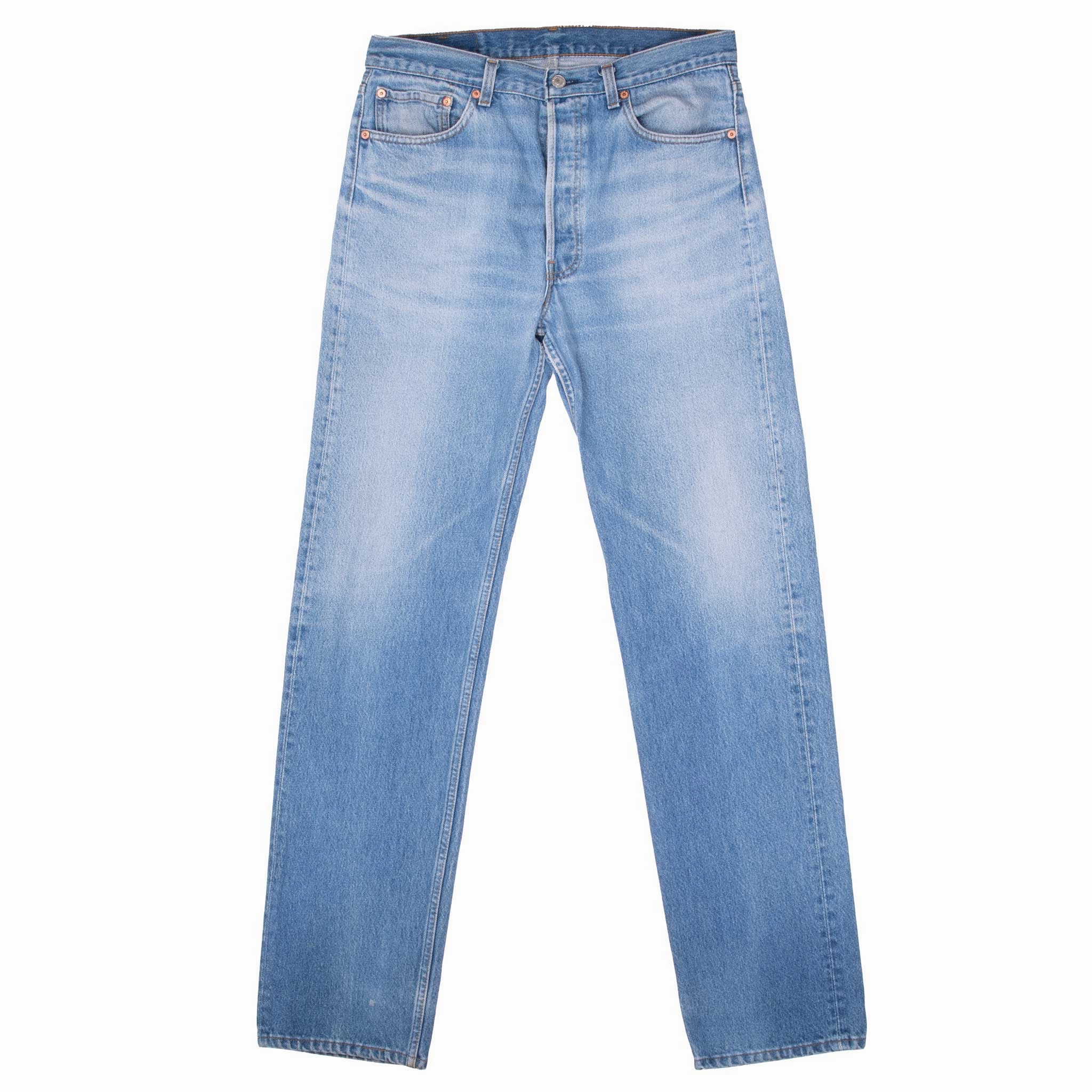 Flexible Design VINTAGE LEVIS 501 INDIGO BLUE JEANS 1990S 34X34 MADE IN USA