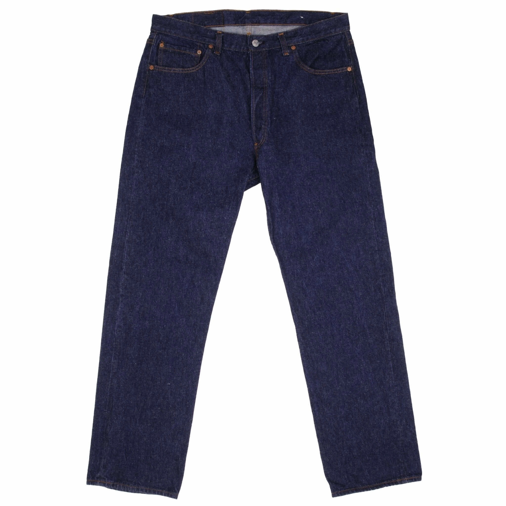 VINTAGE LEVIS 501 INDIGO DARK WASH JEANS 1980S SIZE 35X30 MADE IN USA Relaxed Style Weekend Style High Quality Relaxed Style Lightweight Durable