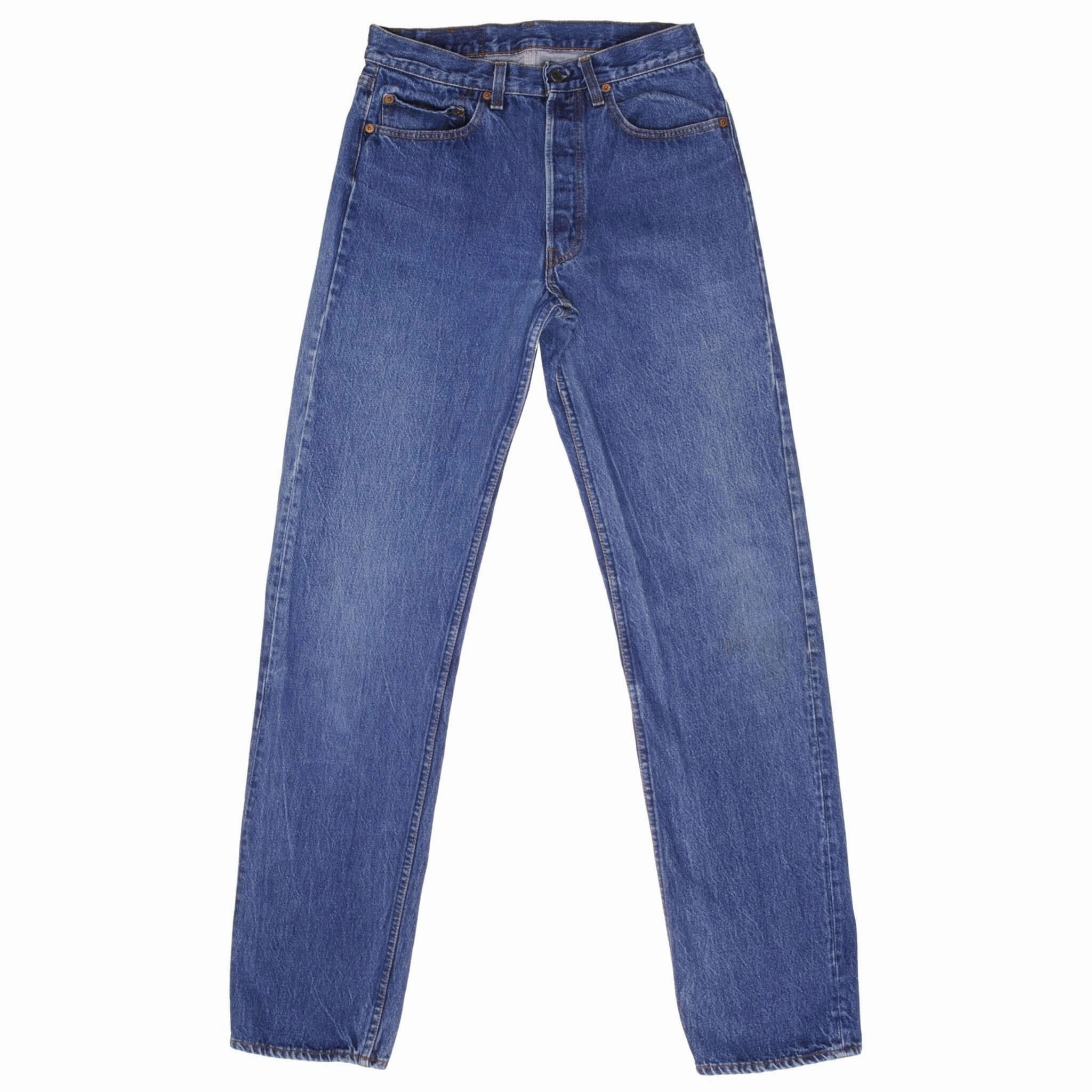 Casual Fit VINTAGE LEVIS 501 JEANS INDIGO 1980S SIZE W31 L35 MADE IN USA