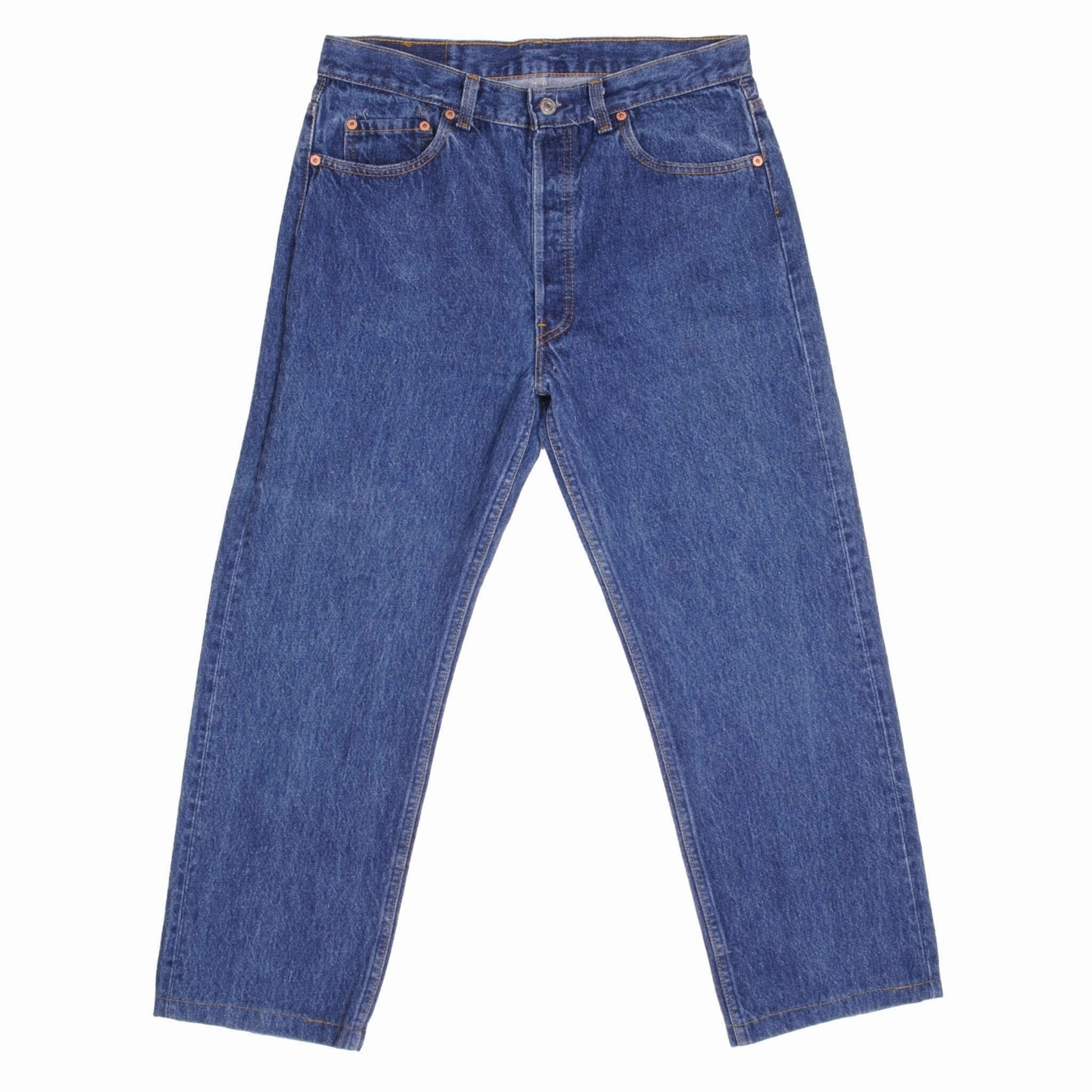 VINTAGE LEVIS 501 JEANS INDIGO 1980S SIZE W32 L26 MADE IN USA Neutral Base