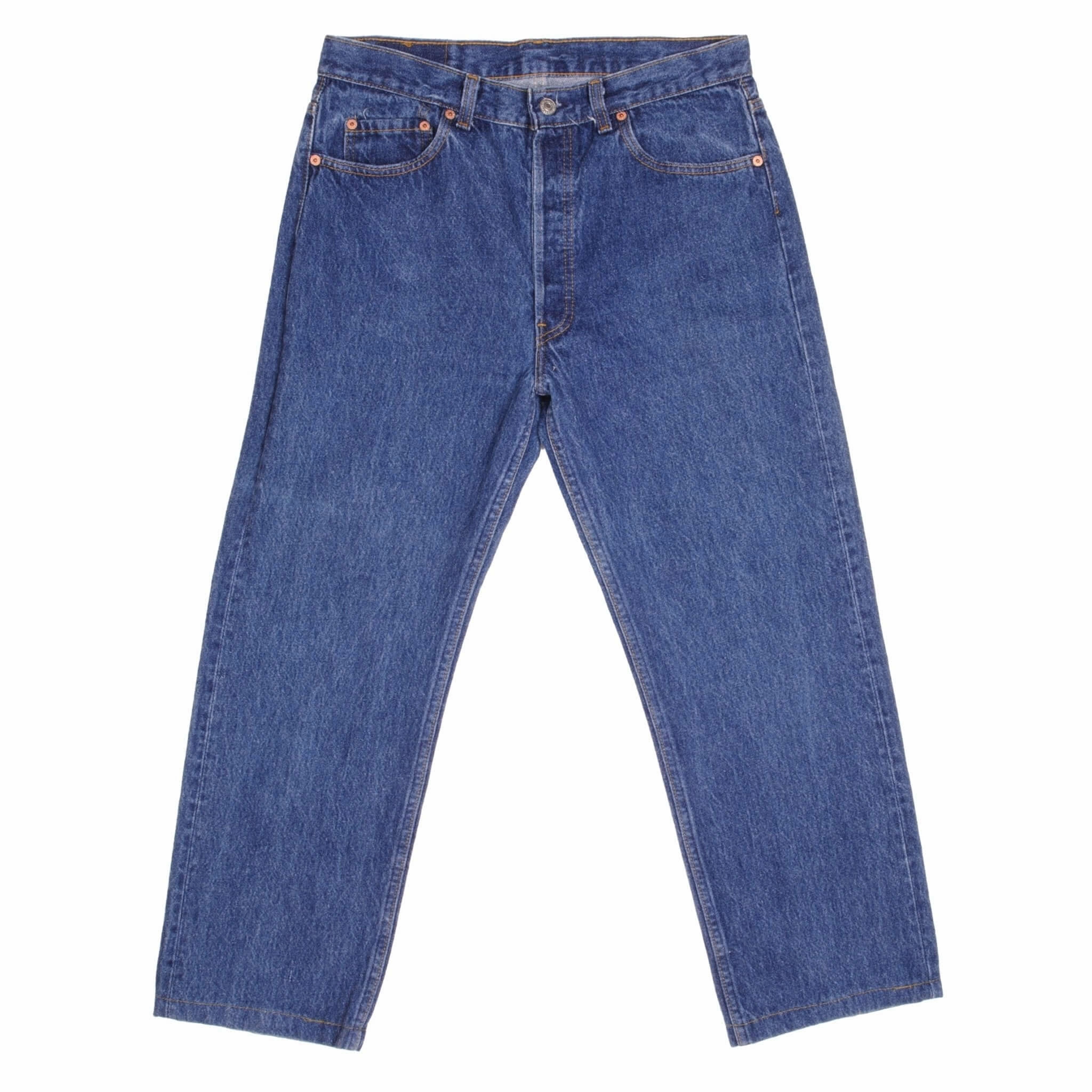 VINTAGE LEVIS 501 JEANS INDIGO 1980S SIZE W32 L26 MADE IN USA Athlete Fit Elegant Daily Choice