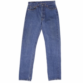 VINTAGE LEVIS 501 JEANS INDIGO 1980S SIZE W32 L35 MADE IN USA Relaxed Fit