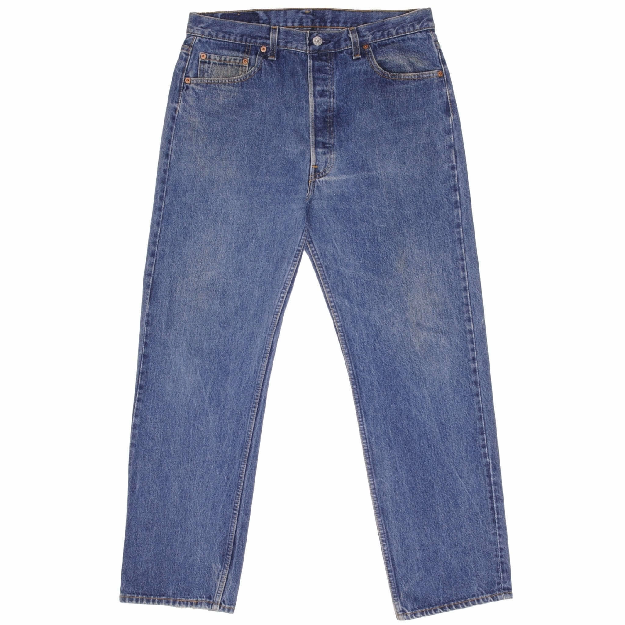 Slim Vintage Lover No Fuss Fit VINTAGE LEVIS 501 JEANS INDIGO 1980S SIZE W35 L30 MADE IN USA