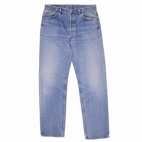 VINTAGE LEVIS 501 JEANS INDIGO 1980S SIZE W35 L33 MADE IN USA Loose Outdoor Adventure Work Meeting Chic Appearance