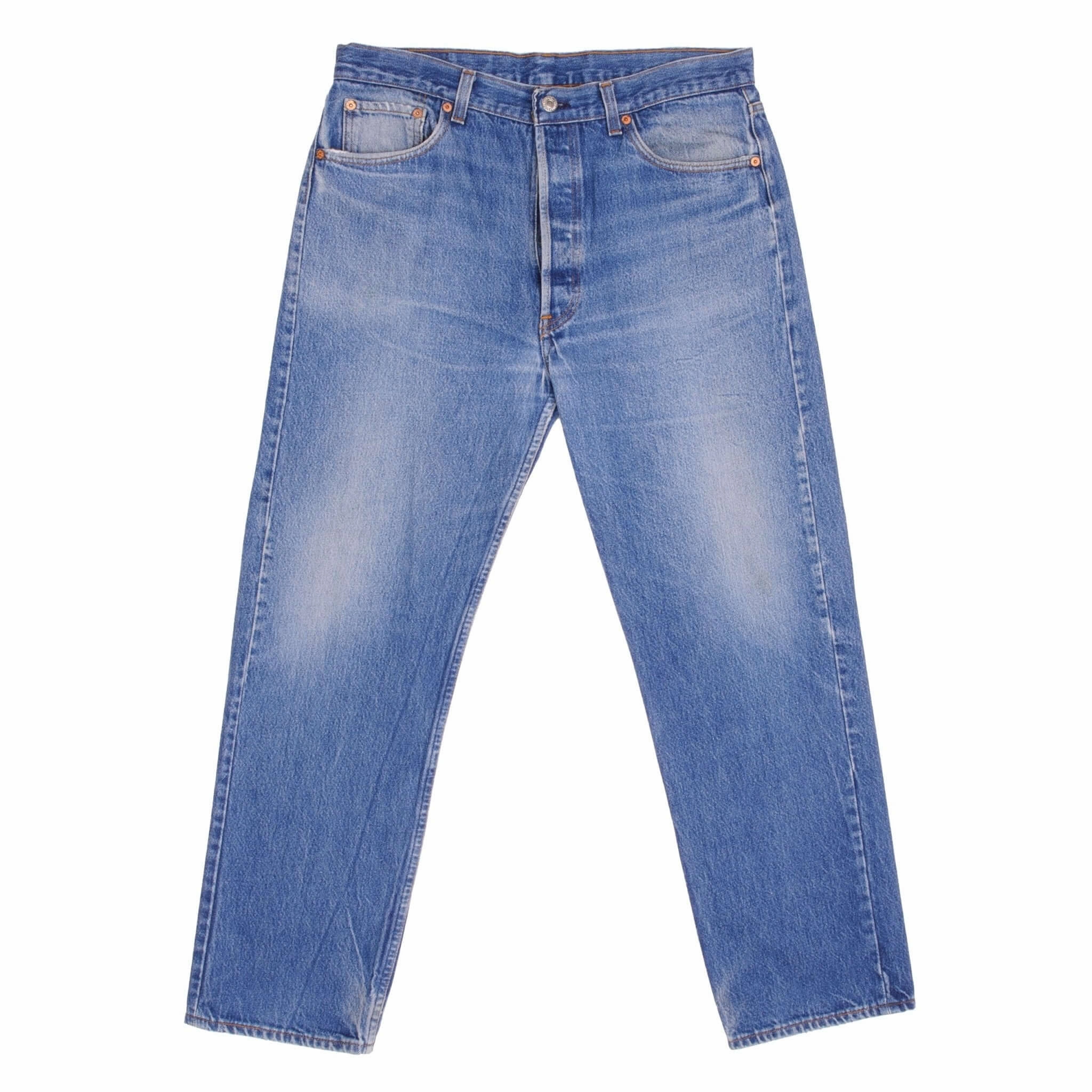 VINTAGE LEVIS 501 JEANS INDIGO 1980S SIZE W36 L29 MADE IN USA Layer game