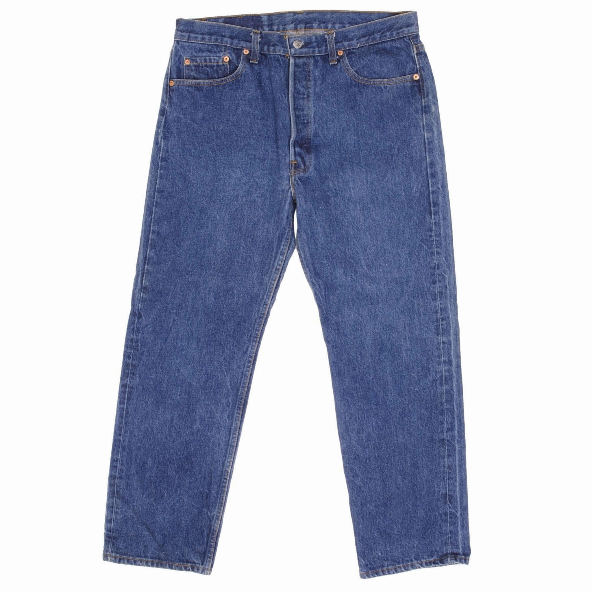 Minimal Aesthetic All Style Fit VINTAGE LEVIS 501 JEANS INDIGO 1980S SIZE W36 L29 MADE IN USA