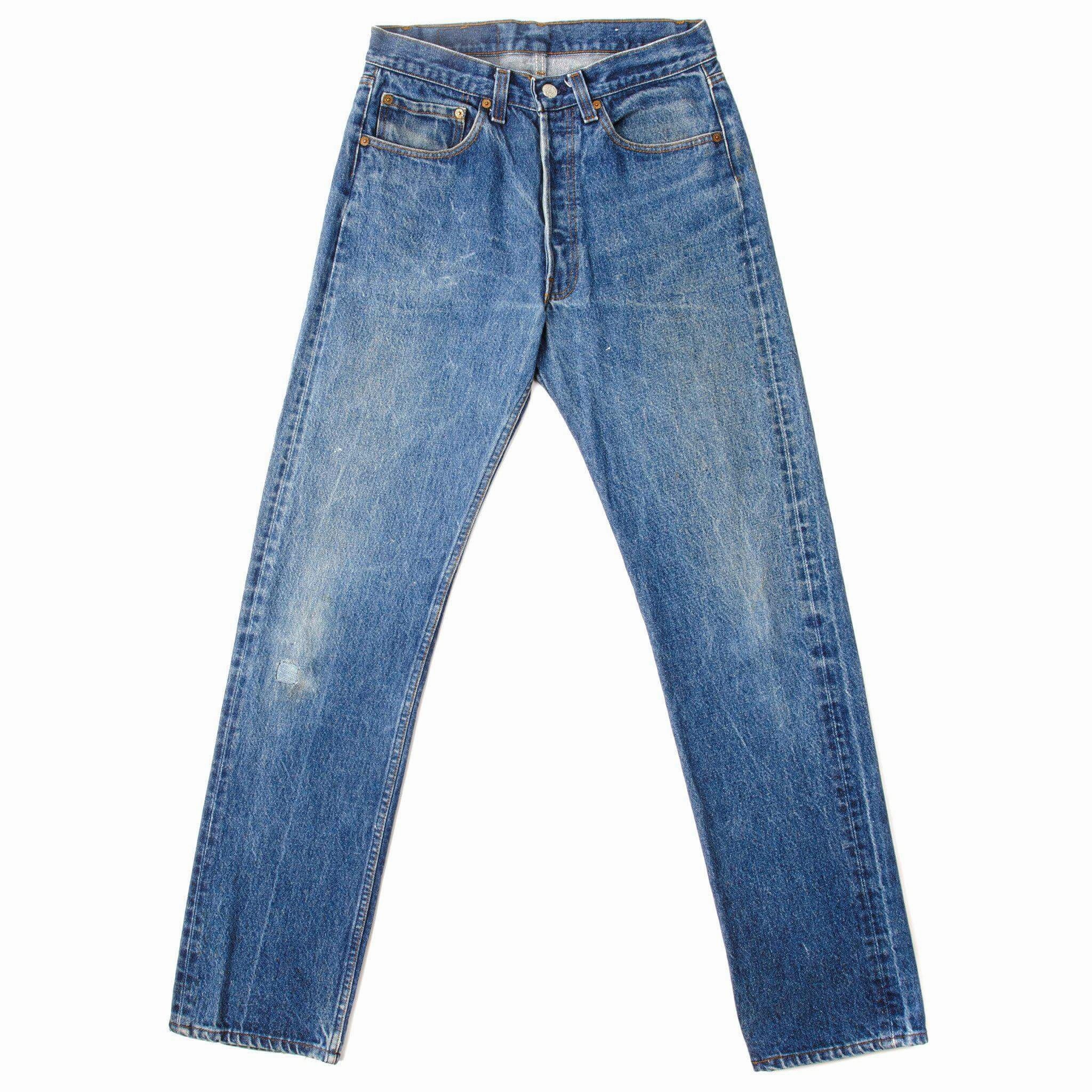 Style Essential VINTAGE LEVIS 501 JEANS INDIGO 1985-1988 SIZE W30 L32 MADE IN USA