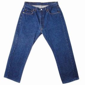 VINTAGE LEVIS 501 JEANS INDIGO 1985-1988 SIZE W34 L26 MADE IN USA Casual Friday Elegant Casual Adaptive Stretch Fabric