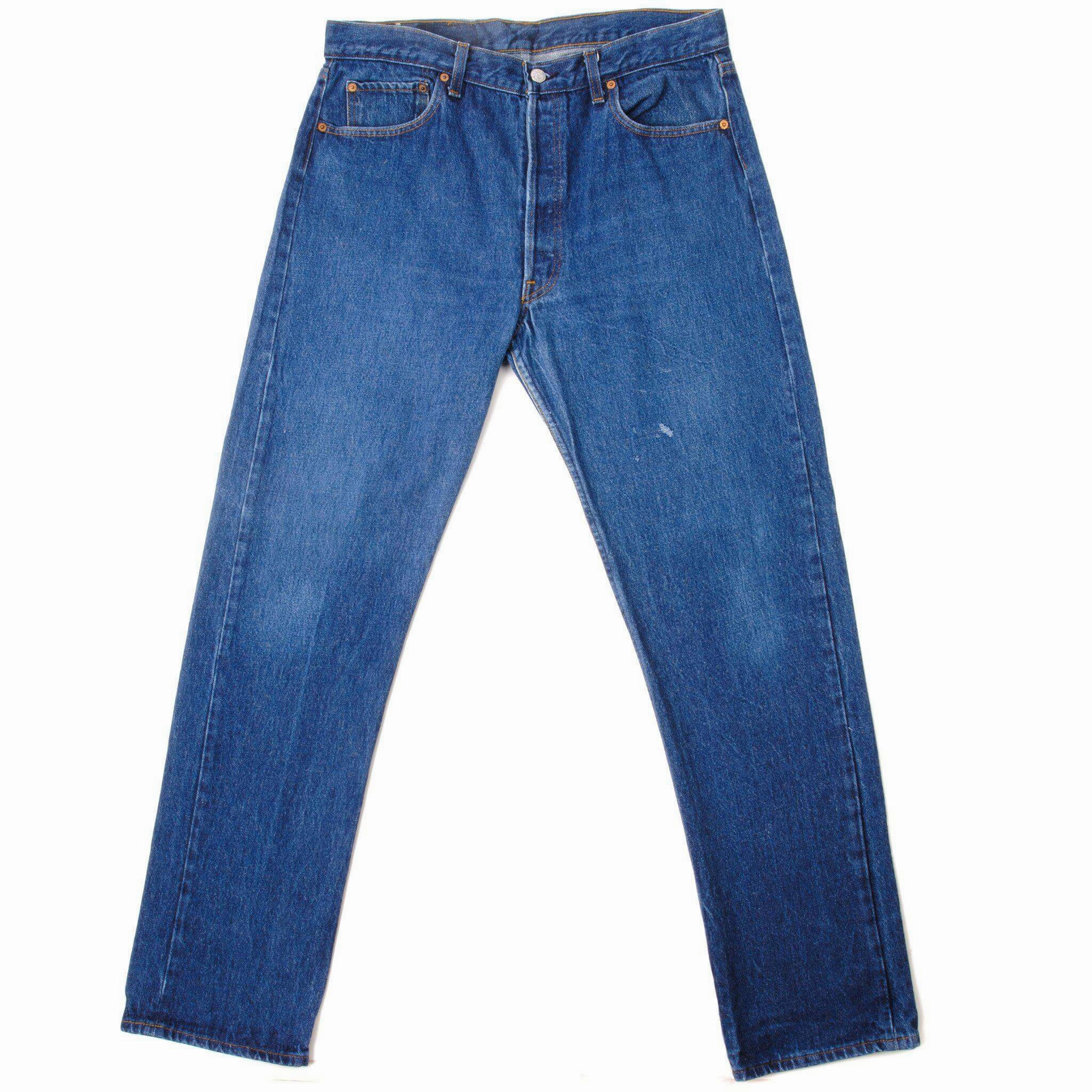 VINTAGE LEVIS 501 JEANS INDIGO 1985-1988 SIZE W34 L33 MADE IN USA Style Essential Everyday Fashion