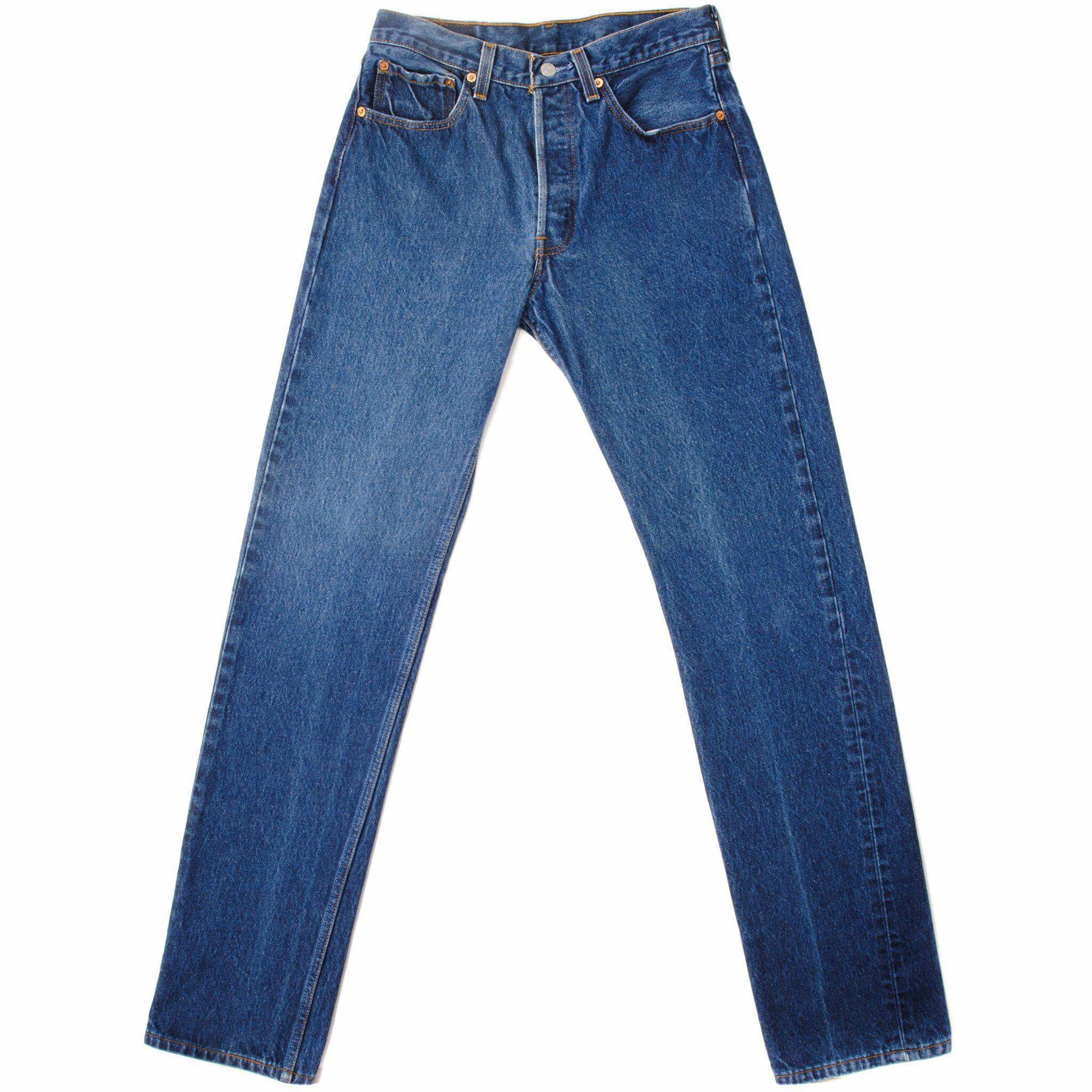 Street Cool VINTAGE LEVIS 501 JEANS INDIGO 1990'S SIZE W30 L34 MADE IN USA