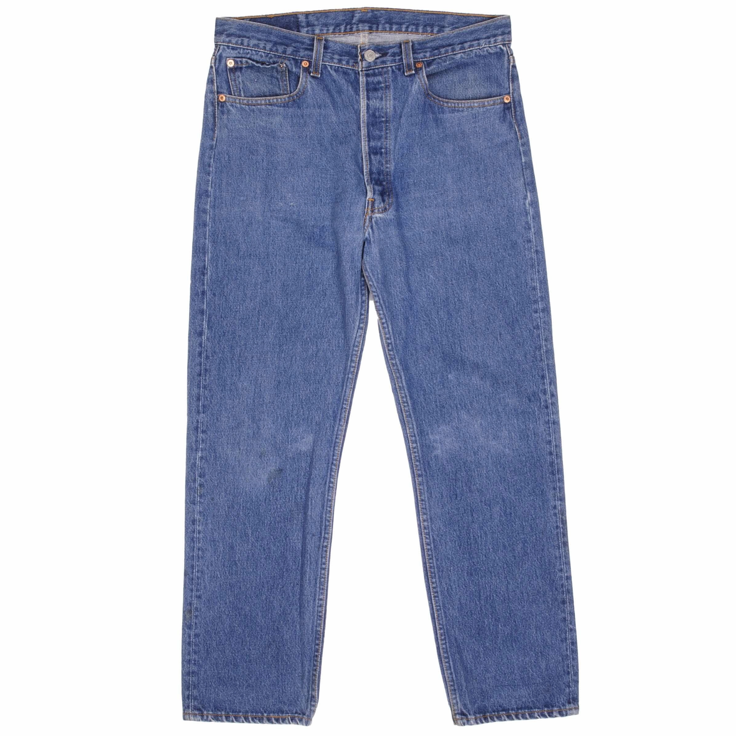 Style Friendly VINTAGE LEVIS 501 JEANS INDIGO 1990S SIZE W34 L29 MADE IN USA