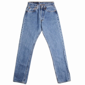 VINTAGE LEVIS 501 JEANS INDIGO 1990S WOMAN SIZE W25 L31 MADE IN USA Acid Wash Effect Slim Vintage Lover