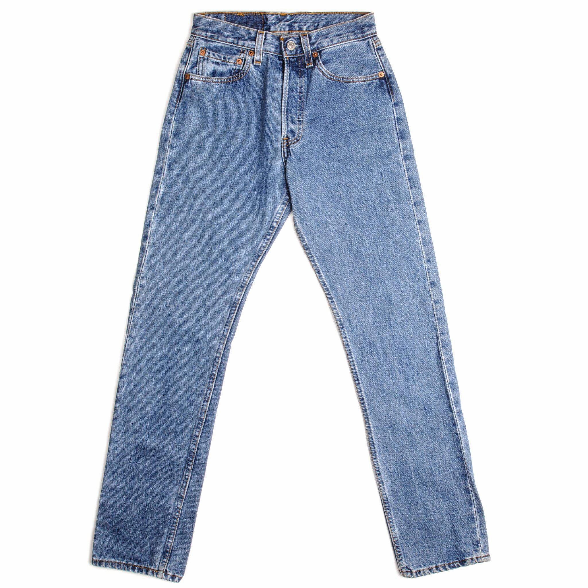 VINTAGE LEVIS 501 JEANS INDIGO 1990S WOMAN SIZE W25 L31 MADE IN USA Acid Wash Effect Slim Vintage Lover