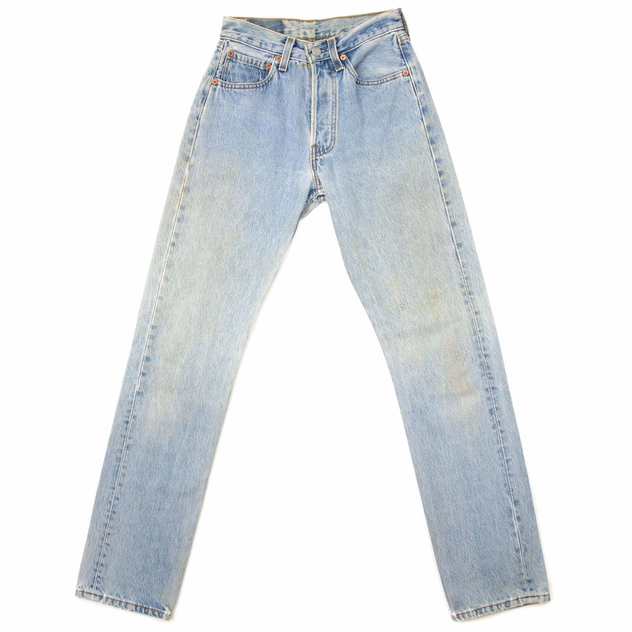 VINTAGE LEVIS 501 JEANS INDIGO 90S WOMAN SIZE W24 L31 MADE IN USA Style Layer Casual Wear