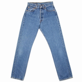 Streetwear Fan Premium Family Style Urban Explorer Youth Style VINTAGE LEVIS 501 JEANS INDIGO 90S WOMAN SIZE W26 L29 MADE IN USA