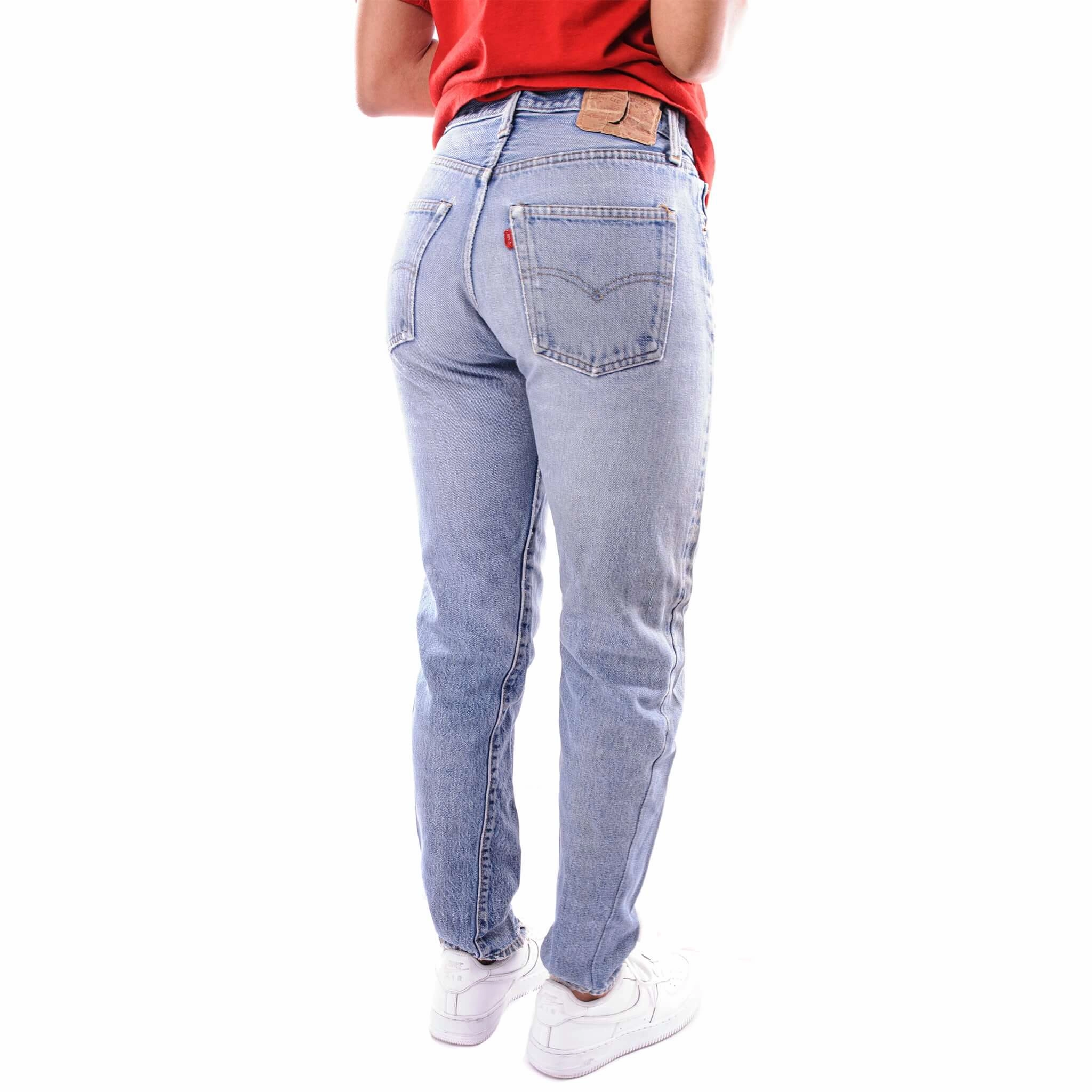 VINTAGE LEVIS 501 JEANS INDIGO REDLINE SELVEDGE 1971-1985 WOMAN SIZE W28 L28 MADE IN USA Stylish Choice