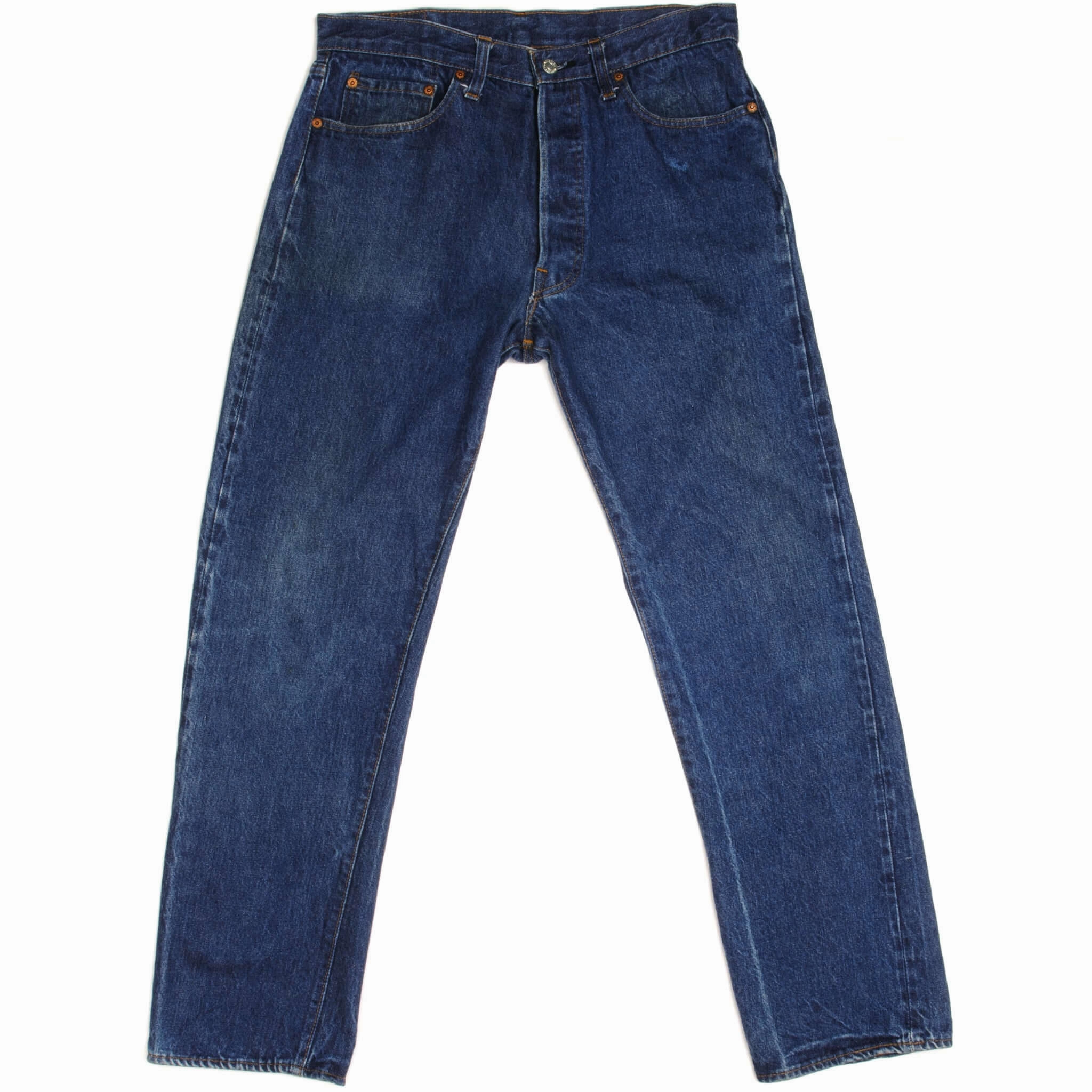 VINTAGE LEVIS 501 JEANS INDIGO WITH SELVEDGE 1980s SIZE W32 L30 MADE IN USA Slim Vintage Lover