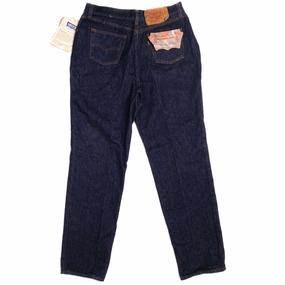 VINTAGE LEVIS 501 WOMEN PRESHRUNK JEANS INDIGO 1980's SIZE W33 L30 MADE IN USA NOS All Around Fit