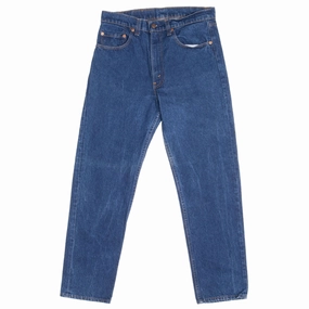 VINTAGE LEVIS 505 JEANS INDIGO 1980S SIZE W32 L30 MADE IN USA Fashionable Look Weekend Style Rainy Day