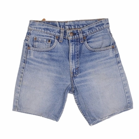 Casual Look Fray Resistant Hem VINTAGE LEVIS 505 SHORT JEANS INDIGO 1980S SIZE W28 MADE IN USA