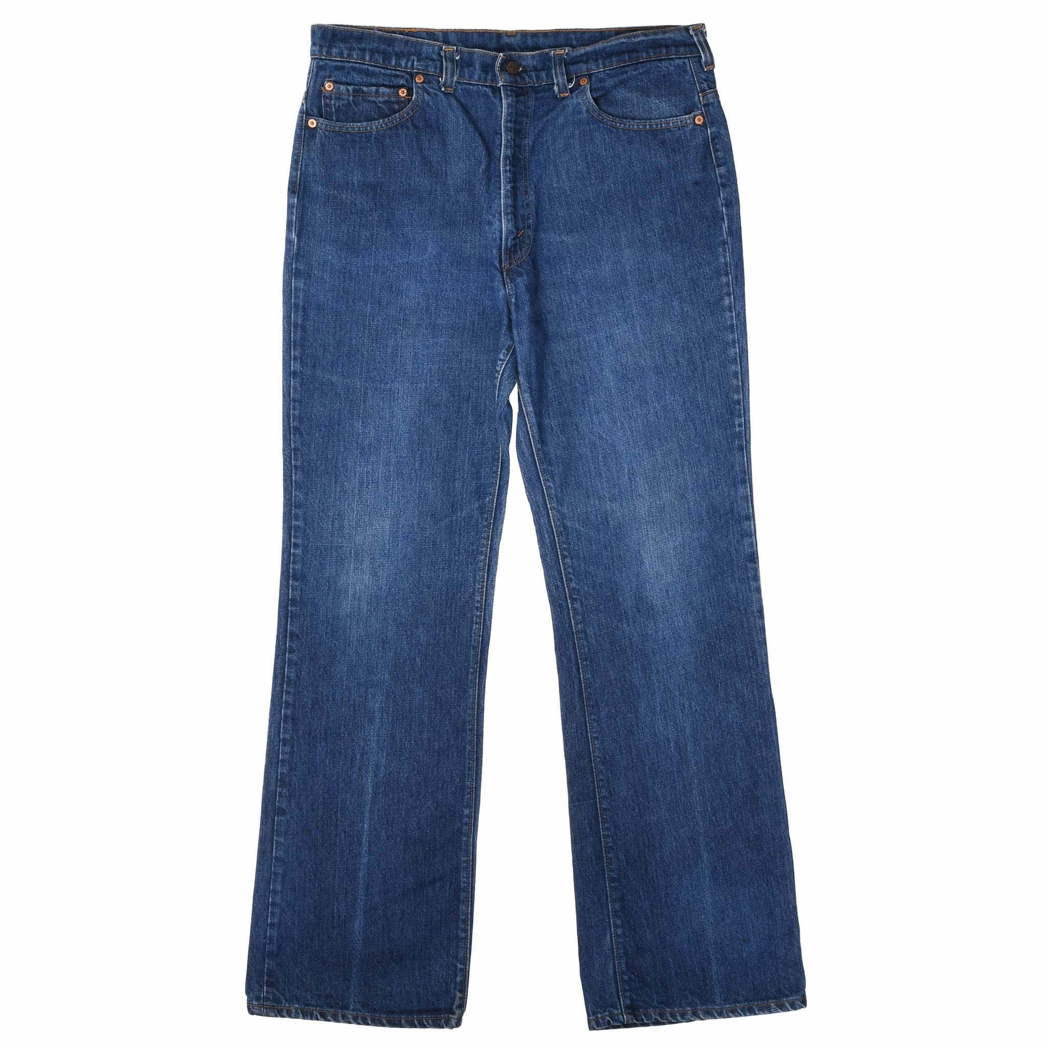 VINTAGE LEVIS 517 BOOTCUT JEANS INDIGO 1970S SIZE W36 L33 MADE IN USA Easy Routine City Walk Comfy Weekend Getaway