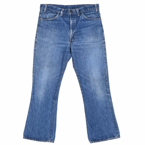 Premium Party Look VINTAGE LEVIS 517 BOOTCUT SINGLE STITCH JEANS INDIGO 1970S SIZE W35 L29 MADE USA