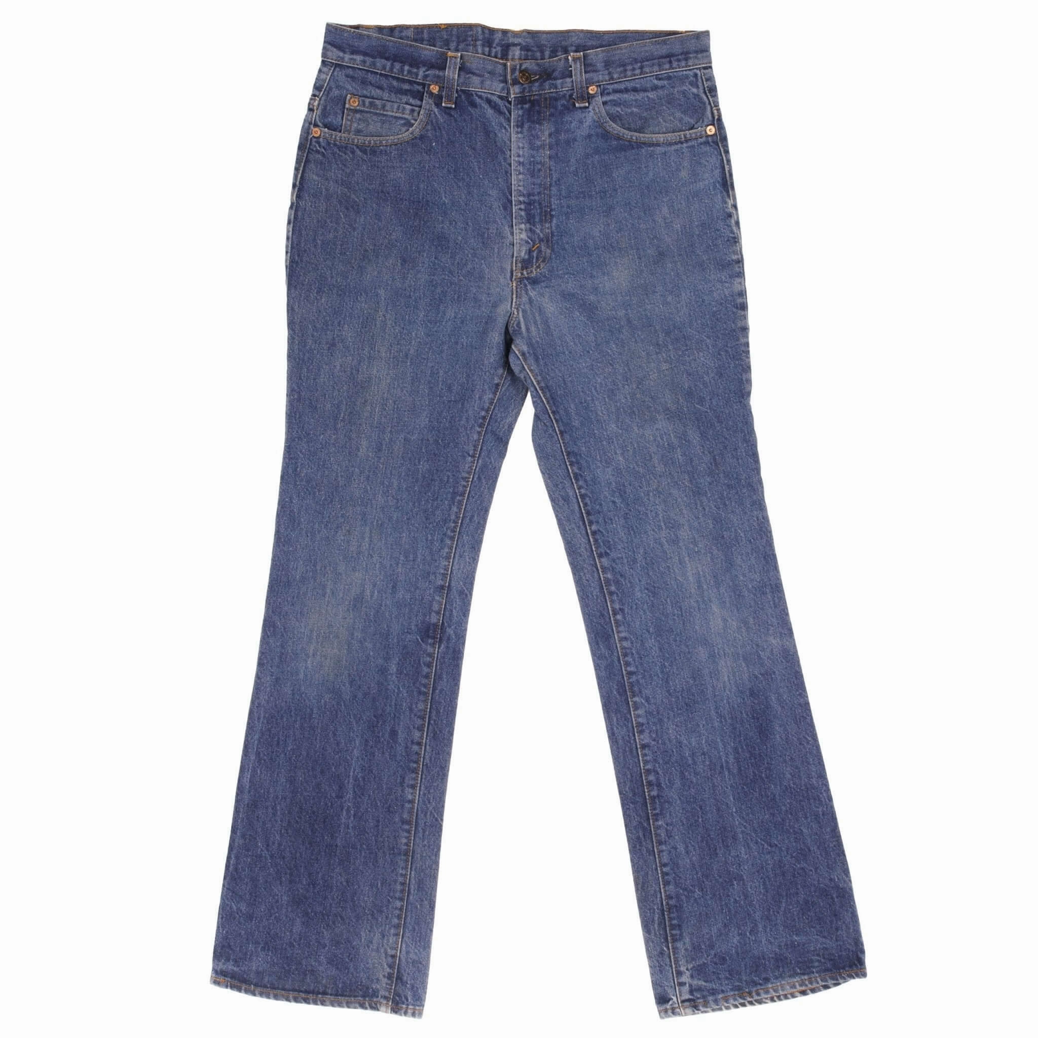 VINTAGE LEVIS 517 JEANS INDIGO 1980S SIZE W35 L32 MADE IN USA Softened Texture