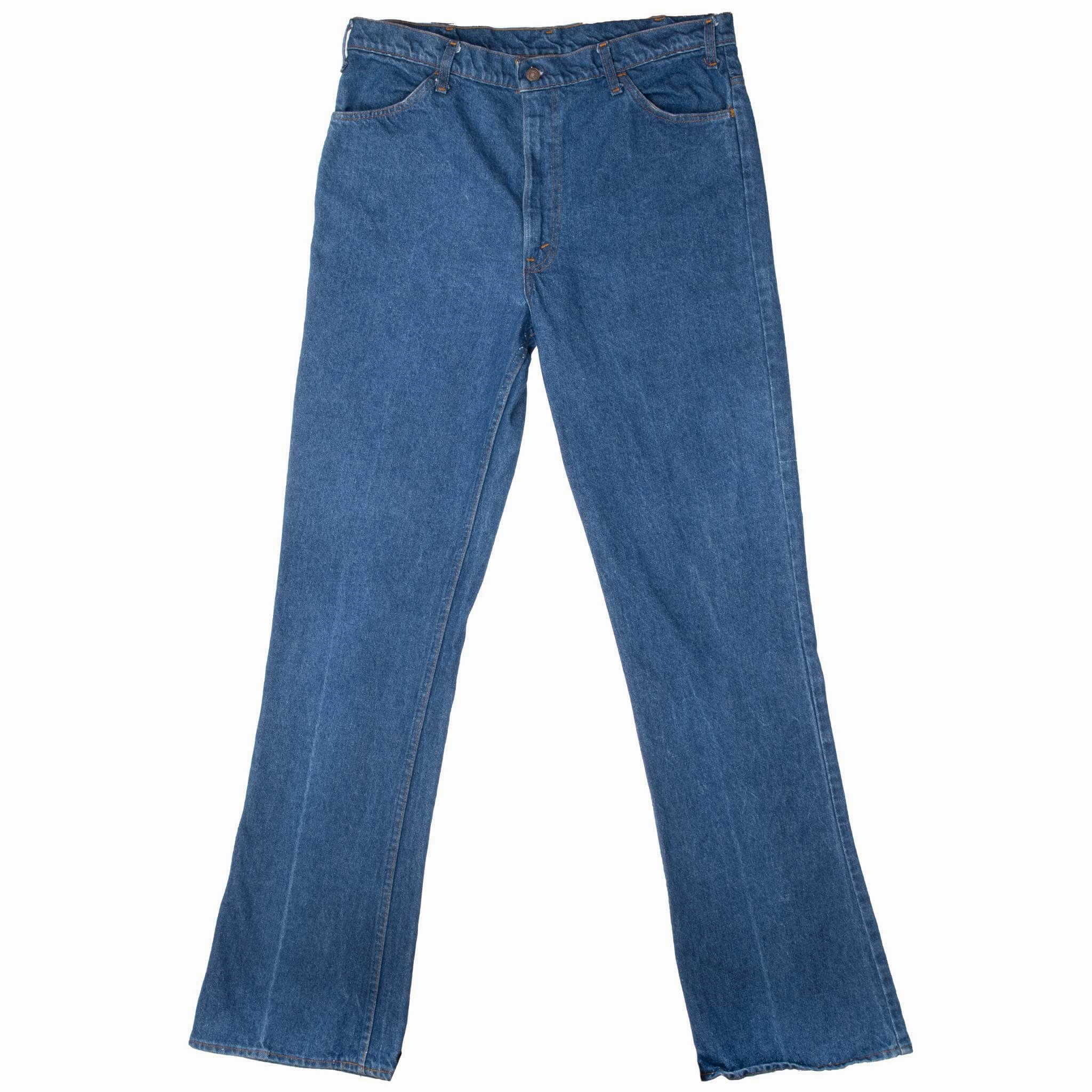 Comfortable Waistband VINTAGE LEVIS 517 ORANGE TAB BOOT CUT INDIGO JEANS 1970S 38X37 MADE IN USA