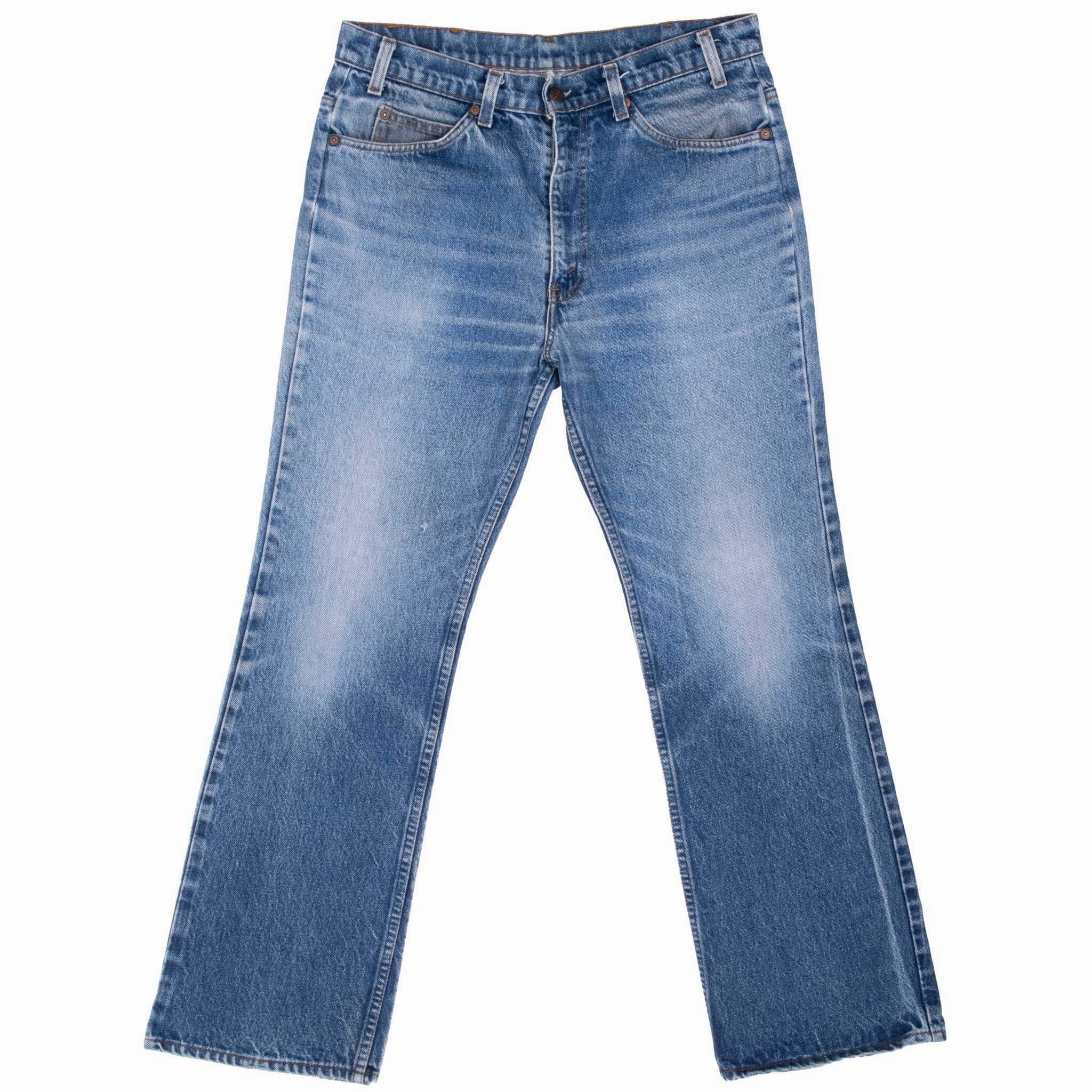 Easy Outfit Organic Cotton VINTAGE LEVIS 517 ORANGE TAB INDIGO JEANS 32X30 MADE IN USA