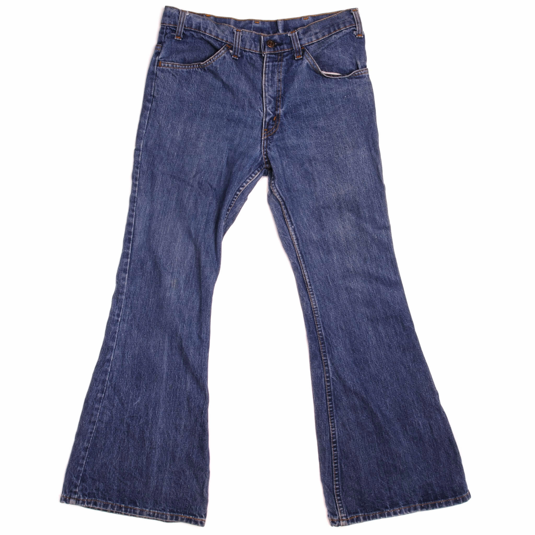 Modern Traveler Gear Sunny Vibes Neutral Tones VINTAGE LEVIS BELL BOTTOMS 684 JEANS INDIGO ORANGE TAB  70S W31 L29 MADE IN USA